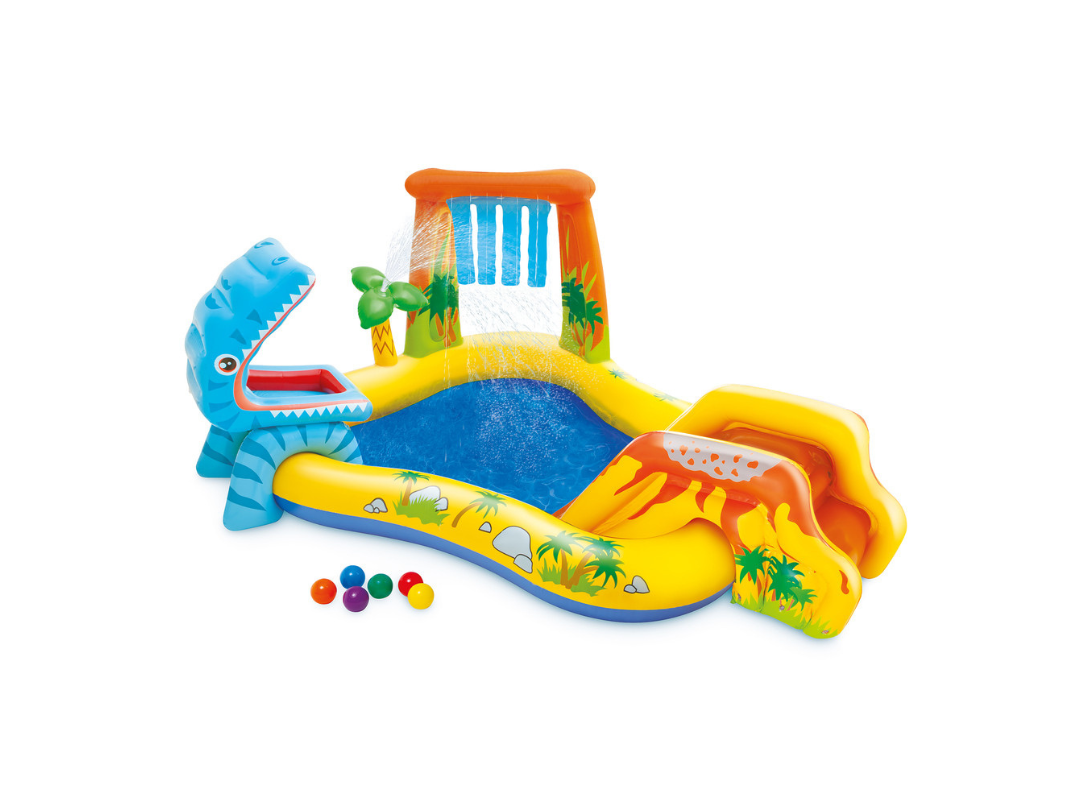 Intex Dinosaur Inflatable Play Center with Slide | For Kids in Qatar Intex Dinosaur Inflatable Play Center with Slide | For Kids in Qatar